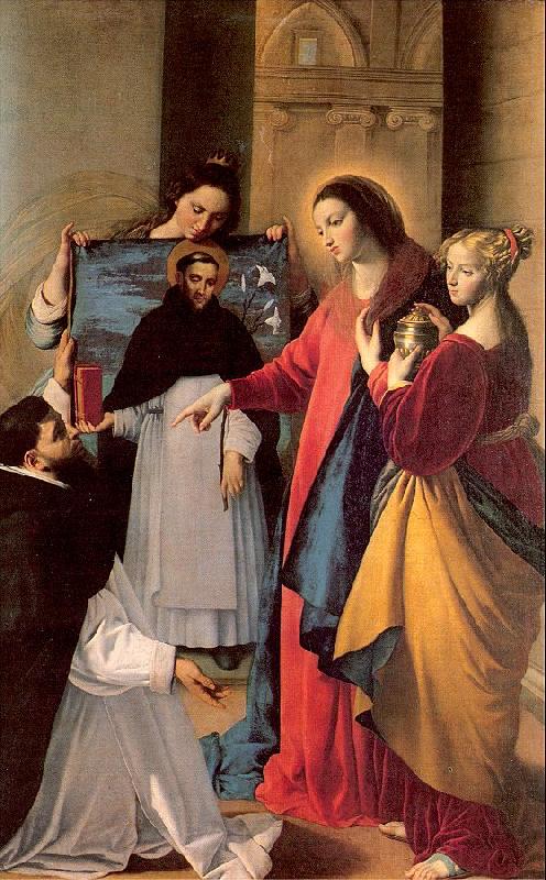 Maino, Juan Bautista del The Virgin Appears to a Dominican Monk in Seriano Germany oil painting art